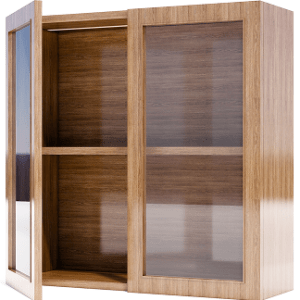 Overhung Glass Shutter Cabinet Module